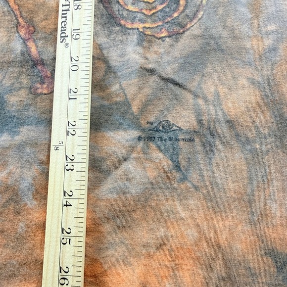 The Mountain T-Shirt Tie Dye Graphic Print Size Large Tribal Cave Drawing - Picture 4 of 9
